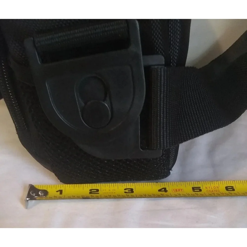 Camera Bag Black Adjustable Removeable Strap‎ Zip Divider 6 Various Type Pockets
